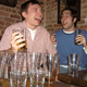 Flemming finishes "one last beer" before leaving the bar.